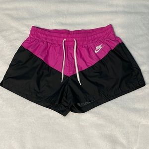 Nike hot pink and black Shorts